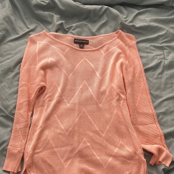 Brand Dana Buchman size small peach holy top - Picture 1 of 2